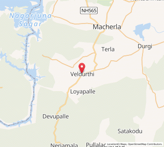 Map of Veludurti, Andhra Pradesh