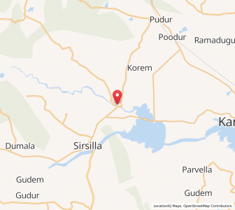 Map of Vemalwada, Andhra Pradesh