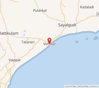Map of Vembar, Tamil Nadu