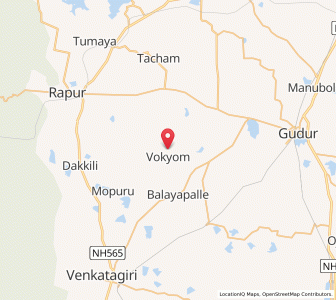 Map of Vemulachedu, Andhra Pradesh