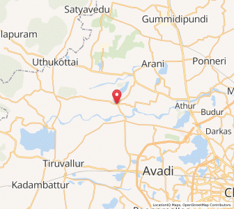 Map of Vengal, Tamil Nadu