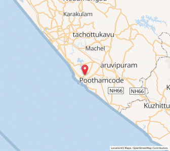 Map of Venganoor, Kerala