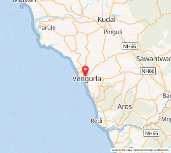 Map of Vengurla, Maharashtra