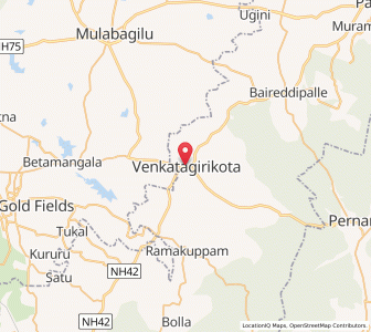Map of Venkatagirikota, Andhra Pradesh