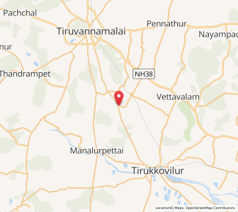 Map of Veraiyur, Tamil Nadu