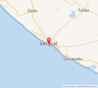 Map of Veraval, Gujarat