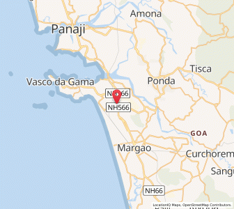 Map of Verna, Goa