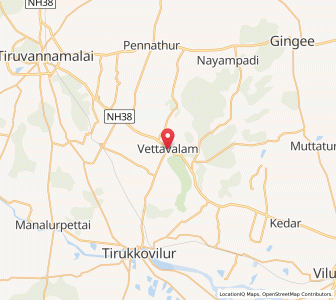 Map of Vettavalam, Tamil Nadu