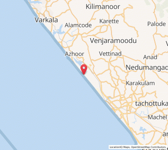Map of Vettutura, Kerala