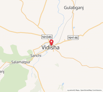 Map of Vidisha, Madhya Pradesh