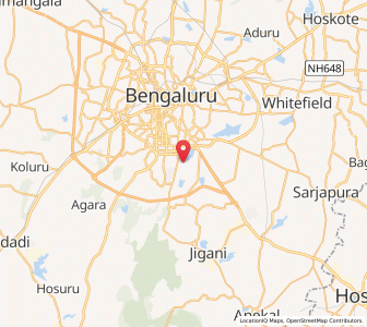 Map of Vijaya Bank Colony, Karnataka