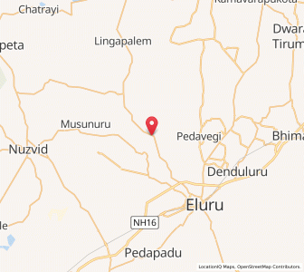 Map of Vijayarayi, Andhra Pradesh