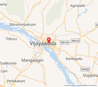 Map of Vijayawada, Andhra Pradesh