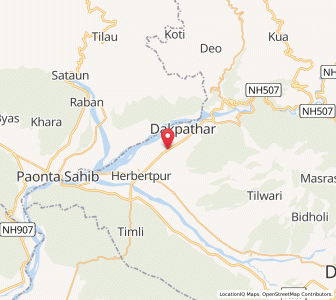 Map of Vikasnagar, Uttarakhand