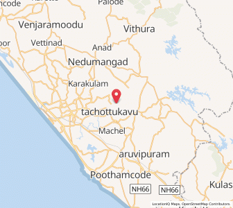 Map of Vilappil, Kerala