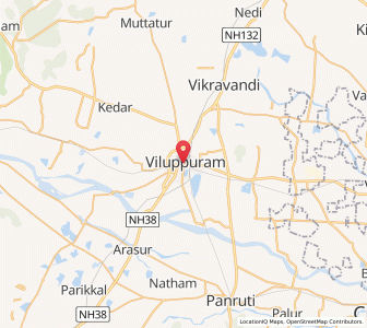 Map of Villupuram, Tamil Nadu