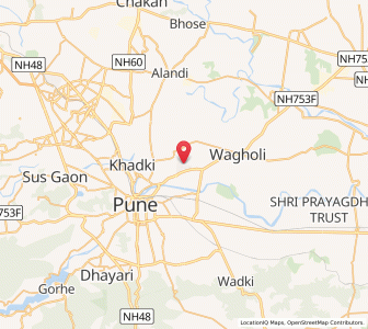 Map of Viman Nagar, Maharashtra