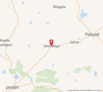 Map of Vinchia, Gujarat