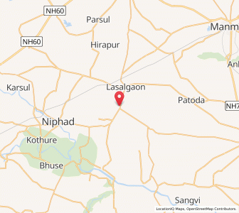 Map of Vinchur, Maharashtra