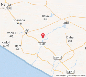 Map of Vinjhan, Gujarat