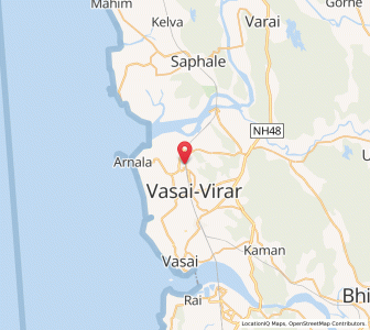 Map of Virar, Maharashtra