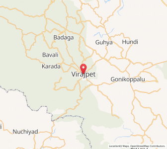 Map of Virarajendrapet, Karnataka