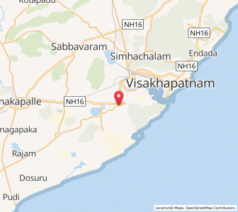 Map of Visakhapatnam, Andhra Pradesh