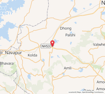 Map of Visarwari, Maharashtra