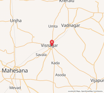 Map of Visnagar, Gujarat