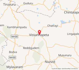 Map of Vissannapeta, Andhra Pradesh