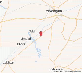 Map of Vithalgadh, Gujarat