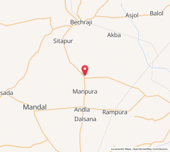 Map of Vithalpur, Gujarat