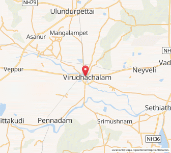 Map of Vriddhachalam, Tamil Nadu