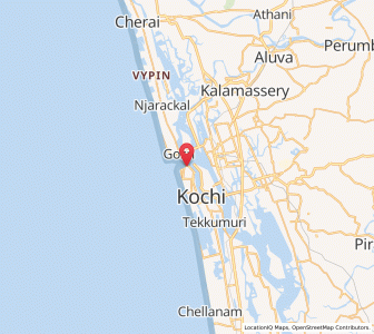 Map of Vypin, Kerala