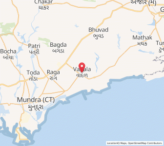 Map of Wadala, Gujarat