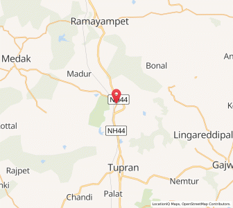 Map of Waddiaram, Andhra Pradesh