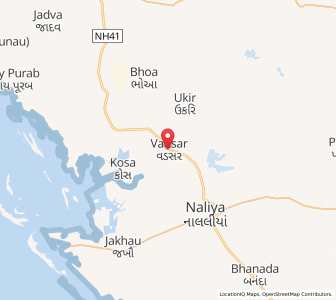 Map of Wadsar, Gujarat