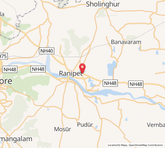 Map of Walajapet, Tamil Nadu