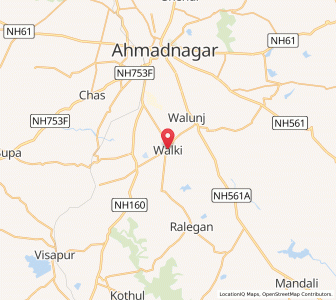 Map of Walki, Maharashtra