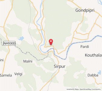Map of Wamanpalli, Maharashtra
