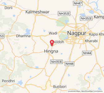 Map of Wanadongri, Maharashtra