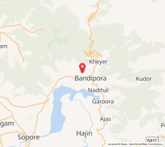 Map of Wanagam, Kashmir