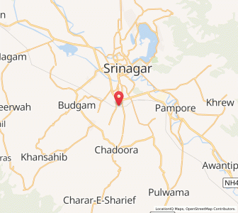Map of Wanbal, Kashmir