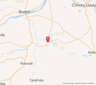 Map of Wandha, Madhya Pradesh