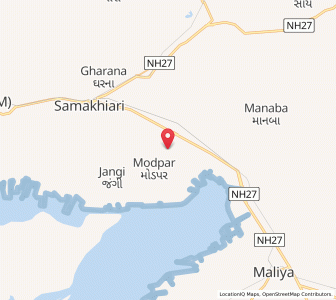 Map of Wandhia, Gujarat