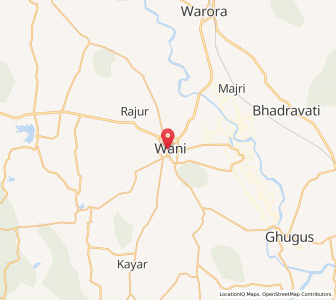 Map of Wani, Maharashtra