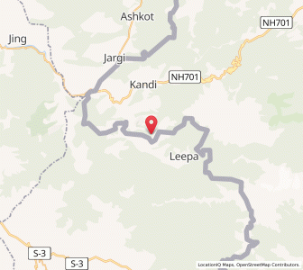 Map of Wanjal, Kashmir
