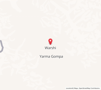 Map of Warch, Kashmir