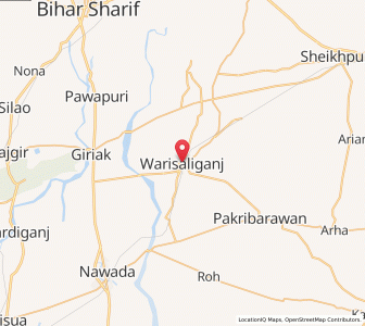 Map of Waris Aliganj, Bihar