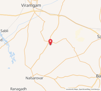 Map of Wasan, Gujarat